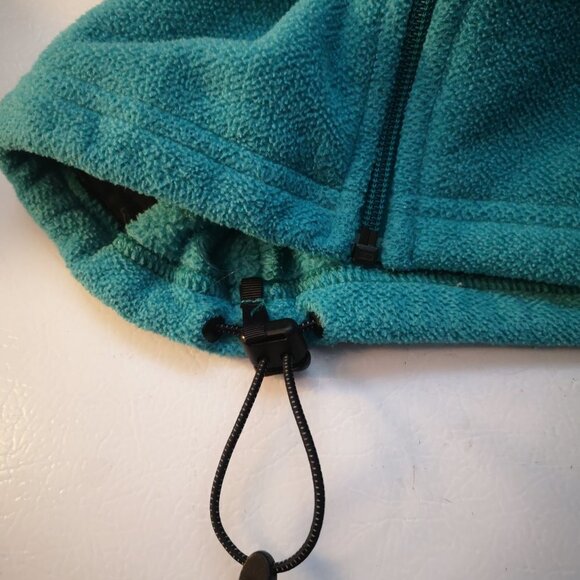 L.L. Bean Ladies Green Full Zip Fleece Jacket - Picture 6 of 11